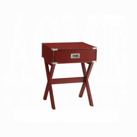 Babs End Table, Red