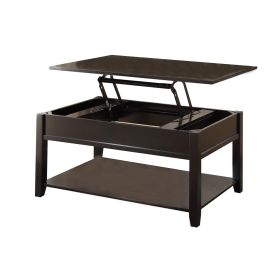 Traditional Looking Coffee Table with Lift Top, Black