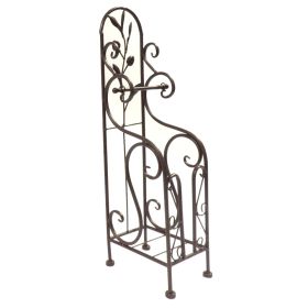 Noe Benzara Classic Free standing Metal Toilet Paper Holder, Bronze