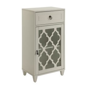 Faddish Side Table, White