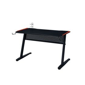 MDF Gaming Table with Cup and Controller Holders, Black