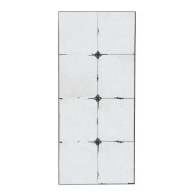Elk 47 Inch Wall Mirror, Antique Black Rectangular Metal Frame, Baroque