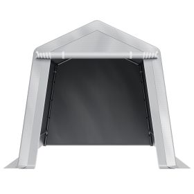 Outdoor Storage Shed, 8 x 14 ft Portable Storage Tent with Roll-up Door & Vents, Waterproof Canopy Shed Shelter, Heavy Duty Frame