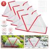 4Pack 31.50×12.99×13.39in Garden Row Accelerator Plants Covers Plant Net Cage Guard Greenhouse Covers Protect Seedling Fruit Vegetable Rows From Fros
