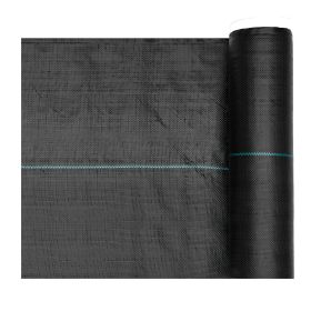 Weed Barrier Fabric Heavy Duty, 1.4x50FT 3.2oz Landscape Fabric, Woven Weed Blocker Fabrics, Garden Fabrics Weeds Barrier, Weeds Control Ground C
