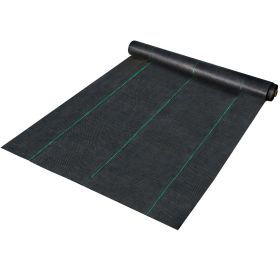 Weed Control Fabric 6ft x 300ft - Geo Textile Fabric Heavy Duty - Woven Ground Cover for Commercial Greenhouse, Yard, Garden Barrier Cloth Blocke