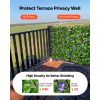 Expandable Fence Privacy Screen, 25.5 x 122 in Expand Artificial Plant Wall, Realistic Artificial Ivy Panel with 50 Zip Ties, Decorative Faux Greener