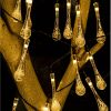 Solar String Lights; Outdoor Waterproof 248.03inch8 Modes Color Changing Novelty Patio Fairy String Lights; Decorative For Christmas Cafe Garden Back