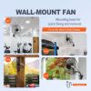 Wall Mount Fan, 20 Inch, 3-speed High Velocity Max. 4650 CFM Oscillating Industrial Wall Fan, Commercial or Residential for Warehouse, Greenhouse, Wo