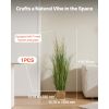 Artificial Grass Plant, 47 inch Reed Flower Grass in Pot, Premium PVC Faux Fake Greenery Shrubs Plant for Indoor Outdoor House Home Garden Office Roo