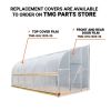 10' x 20' Lean-To Greenhouse Grow Tent w/6 Mil Clear EVA Plastic Film, Cold Frame, Hand Crank Roll-Up Side, 6-½' Sidewall, TMG-GHL1020